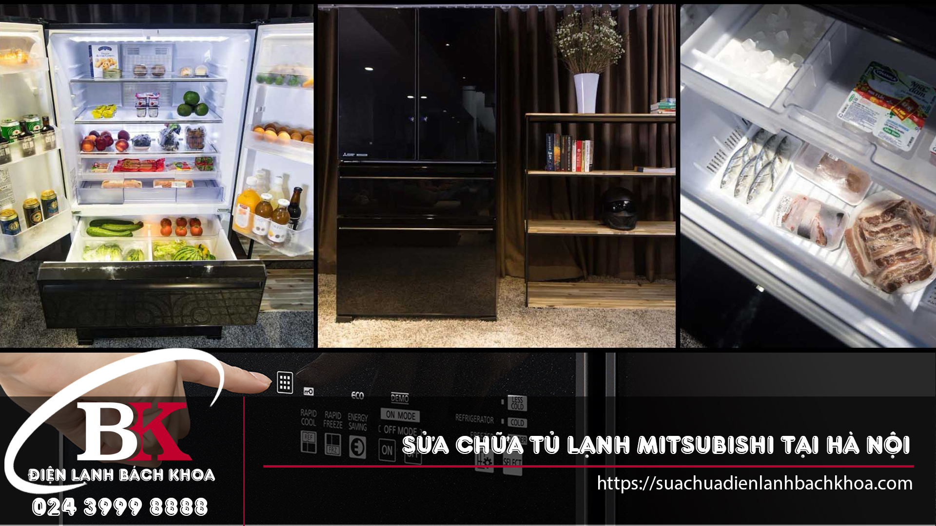 Sửa chữa tủ lạnh Mitsubishi tại Hà Nội